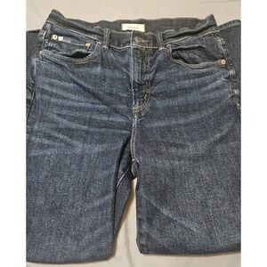 AE77 American Eagle Mom Jeans Size 10 Dark Wash EUC